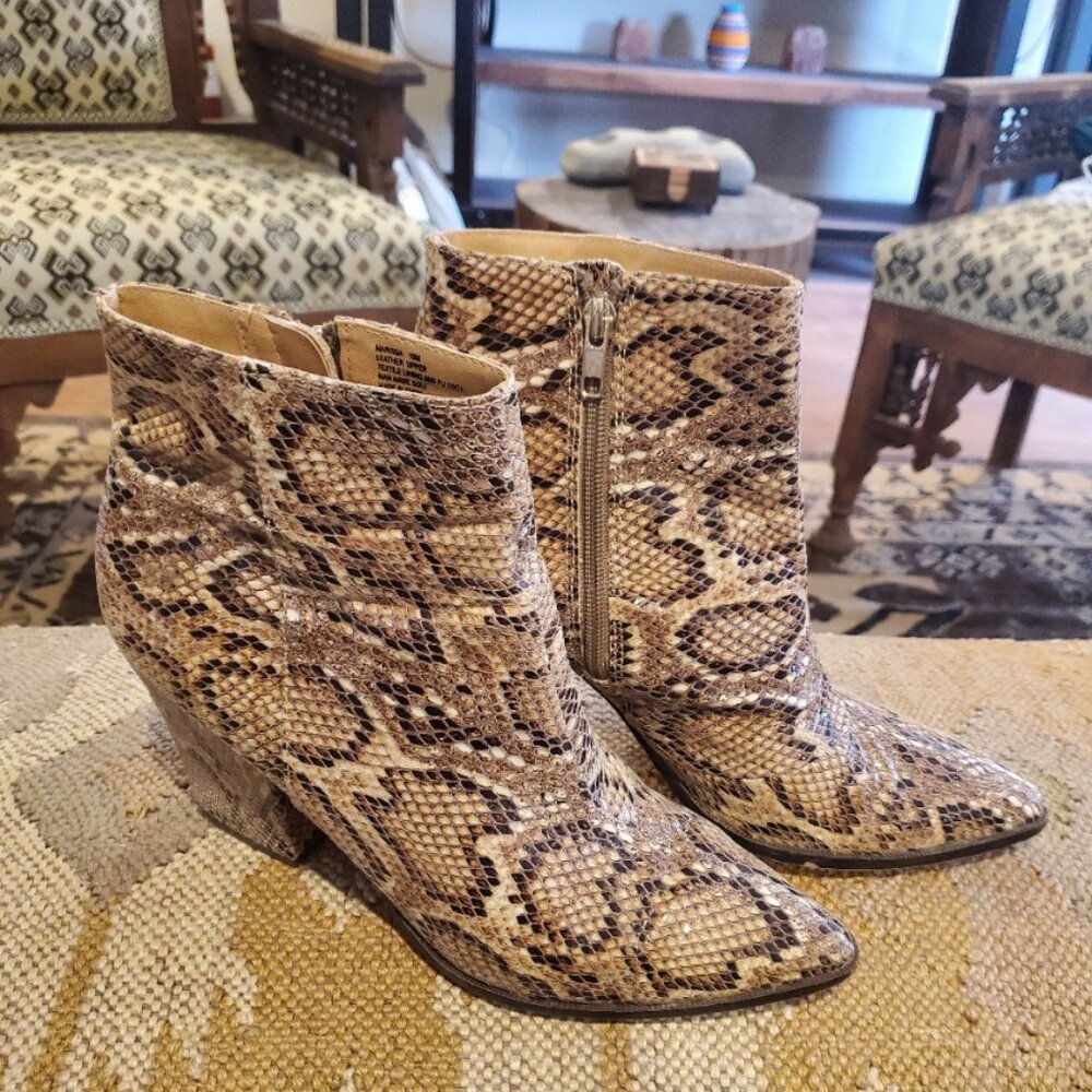 Steve Madden snakeskin booties - Picture 2 of 6